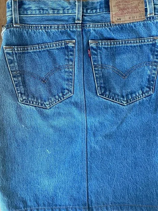 Vintage redone 501 Levi’s skirt - Picture 5 of 7